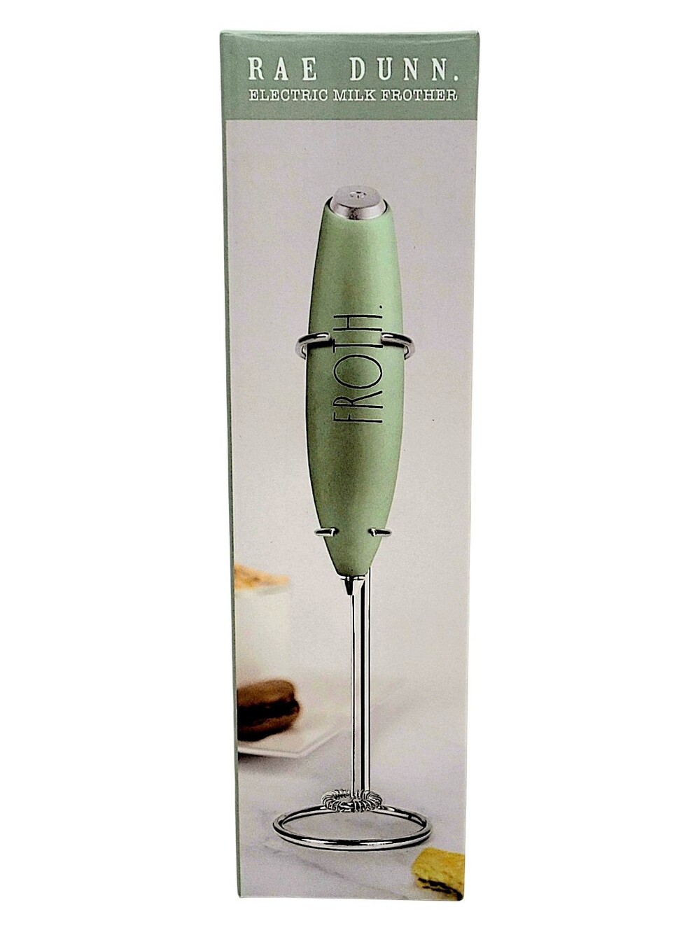 Rae Dunn Electric Milk Frother - Mint Green